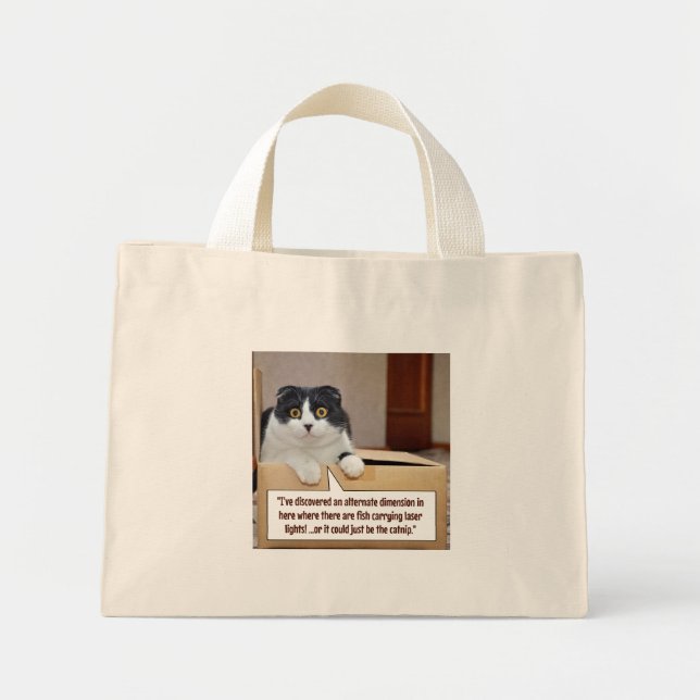 An alternate dimension mini tote bag (Front)