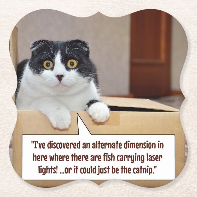 An alternate dimension paper coaster (Front)