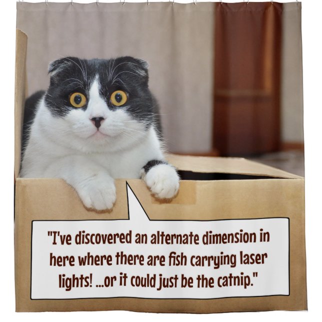 An alternate dimension shower curtain (Front)