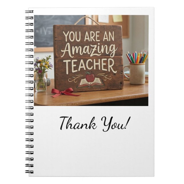 An Amazing teacher Notebook (Front)