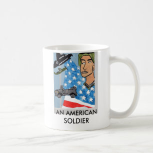 AN AMERICAN SOLDIER MUG
