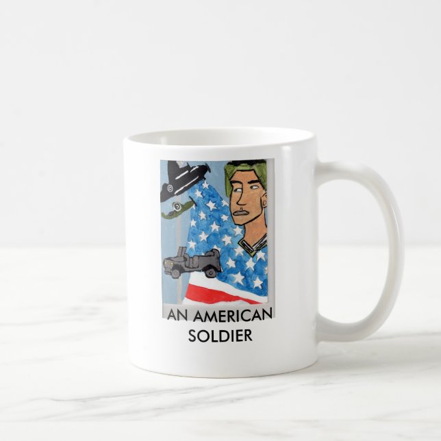 AN AMERICAN SOLDIER MUG (Right)