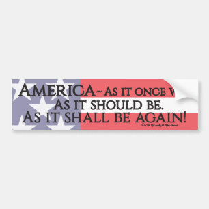 "An American Toast" bumper sticker. Bumper Sticker