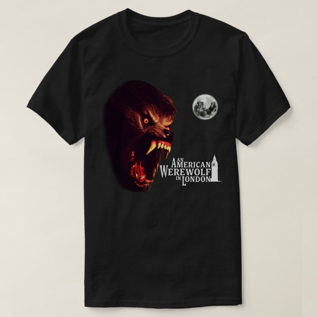 An American Werewolf in London WEREWOLF 4K Illustr T-Shirt (Design Front)