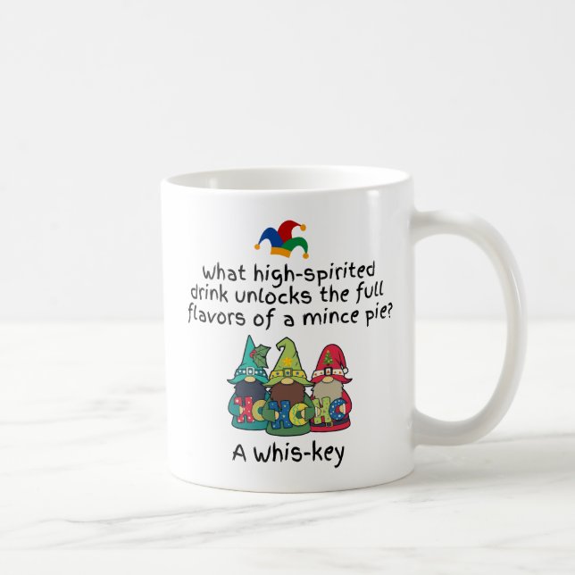 An Amusing Flavorsome Mince Pie Joke Coffee Mug (Right)