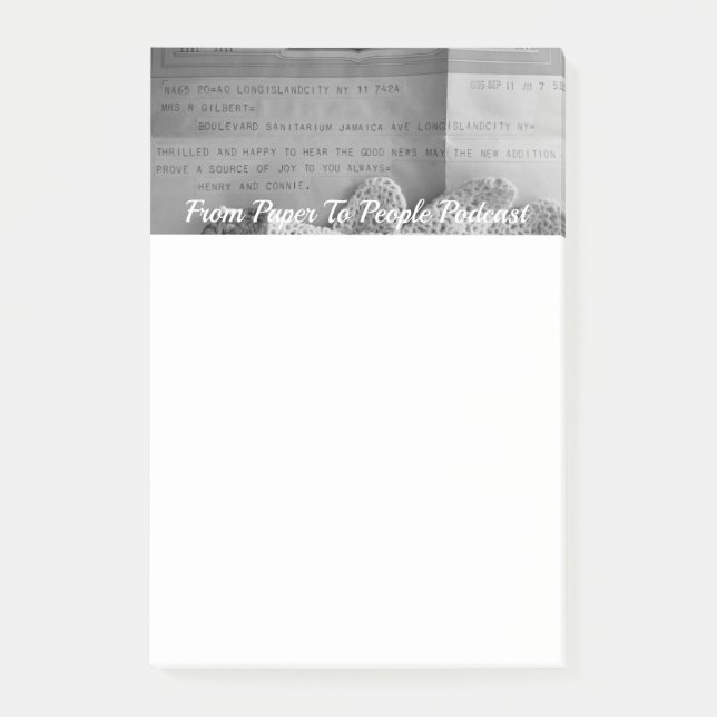 An Ancestor's Photo FPPP Post-Its Post-it Notes (Front)