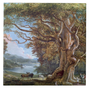 An Ancient Beech Tree, 1794 (oil on canvas) Tile