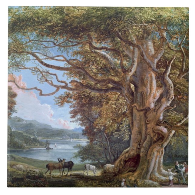 An Ancient Beech Tree, 1794 (oil on canvas) Tile (Front)