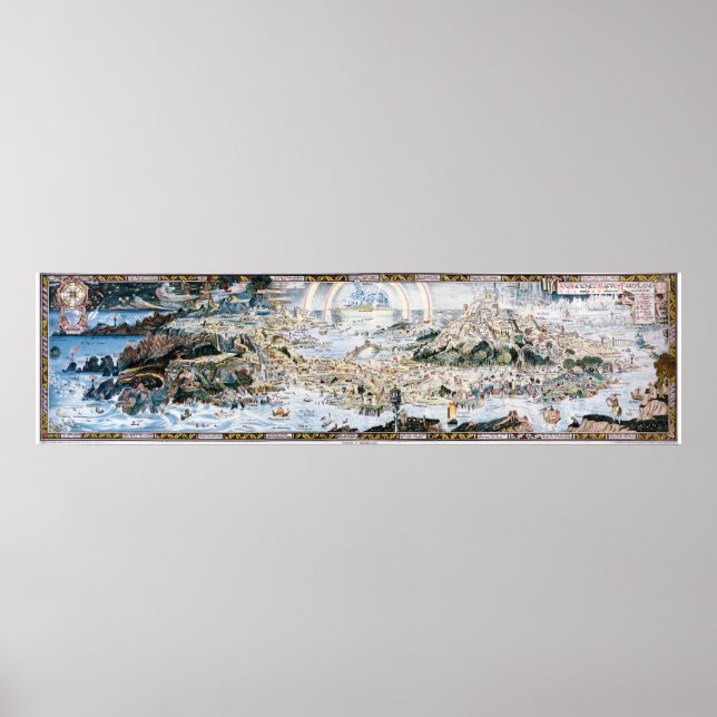 An Anciente Mappe of Fairyland Poster (Front)