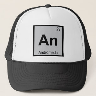 An - Andromeda Greek Chemistry Periodic Table Trucker Hat