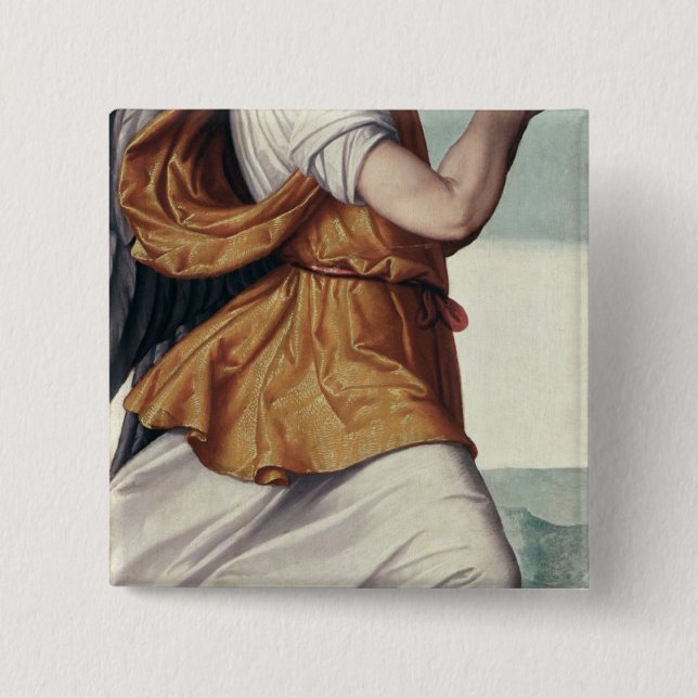 An Angel 15 Cm Square Badge (Front)