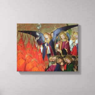 An Angel, from the 'Coronation of the Virgin' Canvas Print