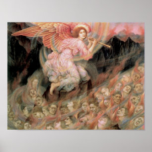 An Angel Piping to the Souls in Hell Poster