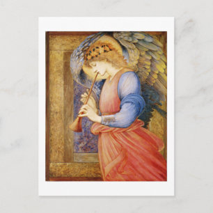 An Angel Playing a Flageolet - Edward Burne-Jones Postcard