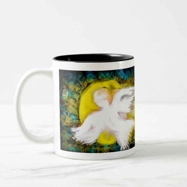 An Angel to Guide You Two-Tone Coffee Mug (Left)