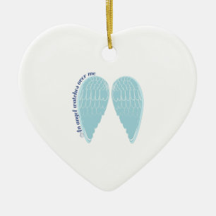an Angel Watches over me Ceramic Tree Decoration