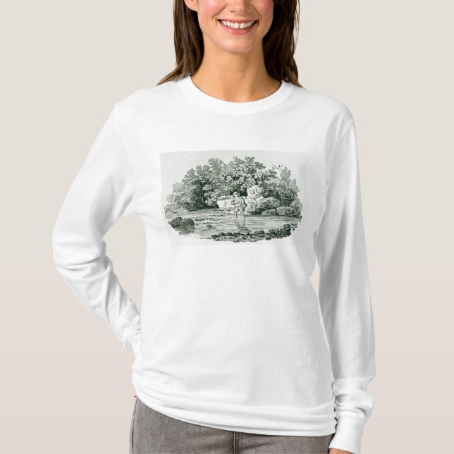 An Angler in a River Pool, from 'British T-Shirt (Front)