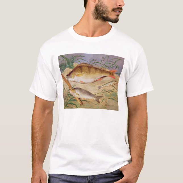An Angler's Catch of Coarse Fish (oil on panel) T-Shirt (Front)