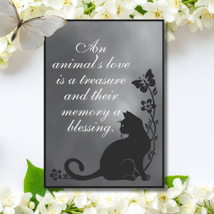 An Animal’s Love Is a Treasure – Cat Sympathy Card