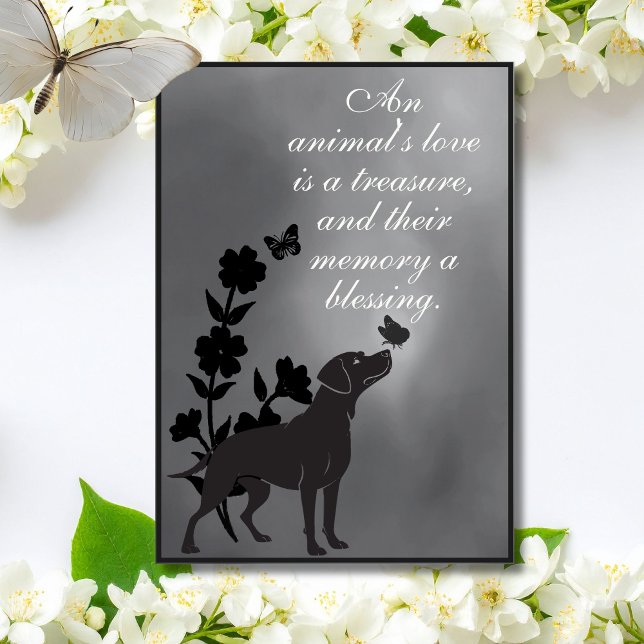 An Animal’s Love Is a Treasure – Dog Sympathy Card (Creator Uploaded)