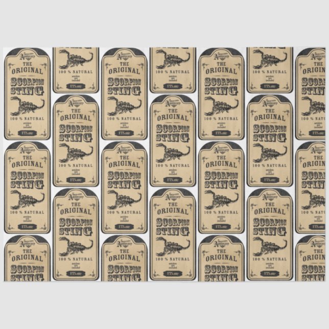 An Apothecary and Potion Label Series Design 11 Tissue Paper (Front)