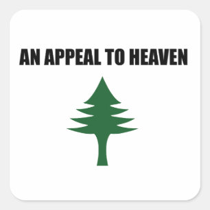 An Appeal to Heaven Flag,the Pine Tree Flag Square Sticker