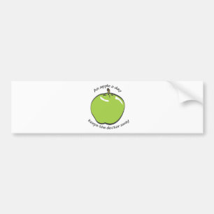 An apple a day... bumper sticker