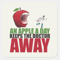 An Apple a Day Keeps The Doctor Away Funny Apple