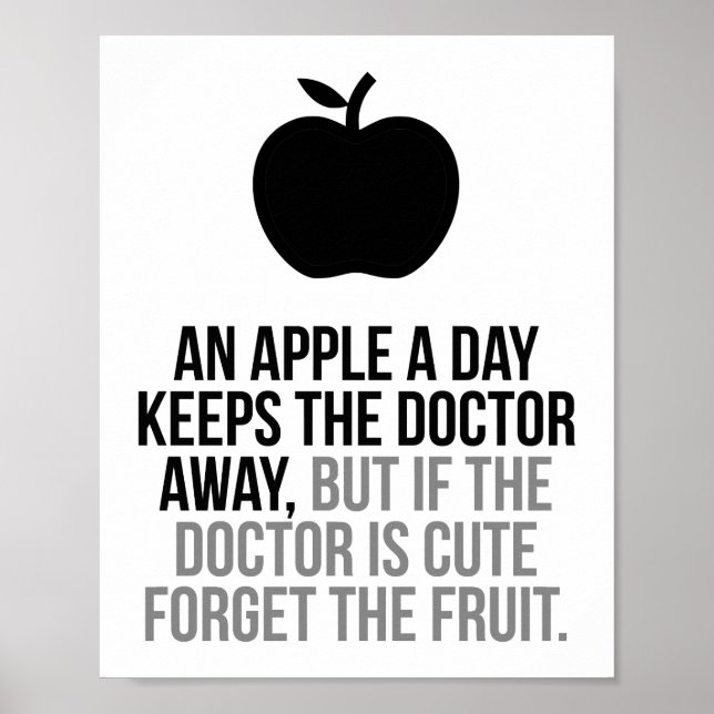 An Apple A Day Keeps The Doctor Away Poster (Front)