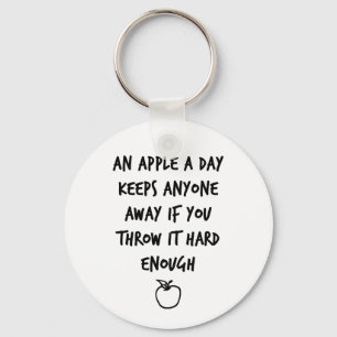 An Apple A Day Key Ring