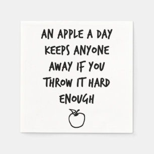 An Apple A Day Napkin
