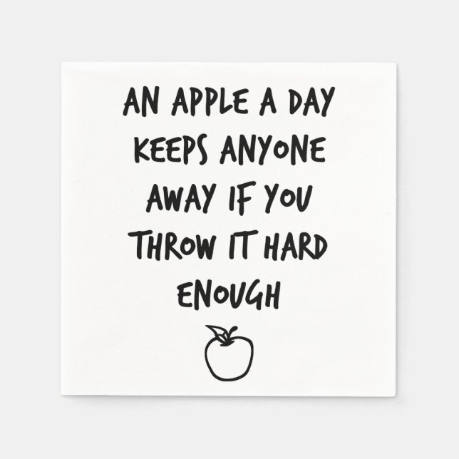 An Apple A Day Napkin (Front)