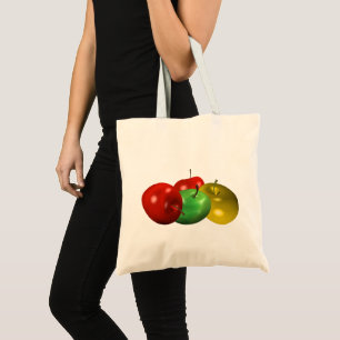 an apple a day tote bag