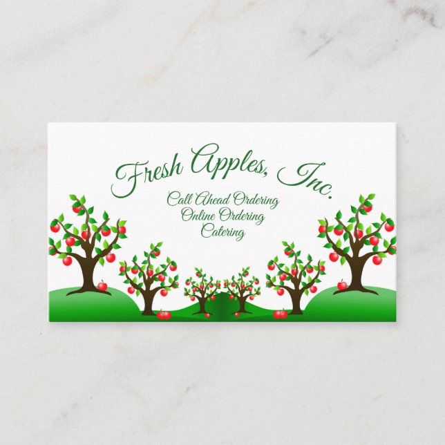 An Apple Orchard Business Card (Front)