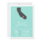 An Aqua Coloured California Wedding Invitation