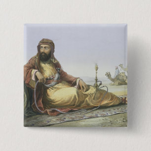 An Arab Resting in the Desert, title page from 'Th 15 Cm Square Badge