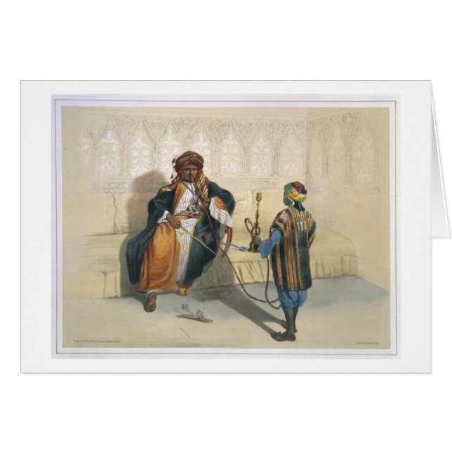 An Arab Sheikh Smoking, illustration from 'The Val (Front Horizontal)