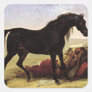 An Arabian Horse Square Sticker