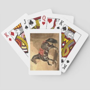 An Arabian Horse (w/c laid down on paper) Playing Cards