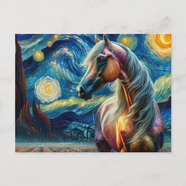 An Arabian Starry Night Van Gogh Postcard (Front)