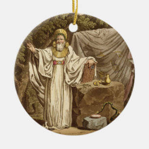 An Arch Druid in his Judicial Habit, engraved by R Ceramic Tree Decoration