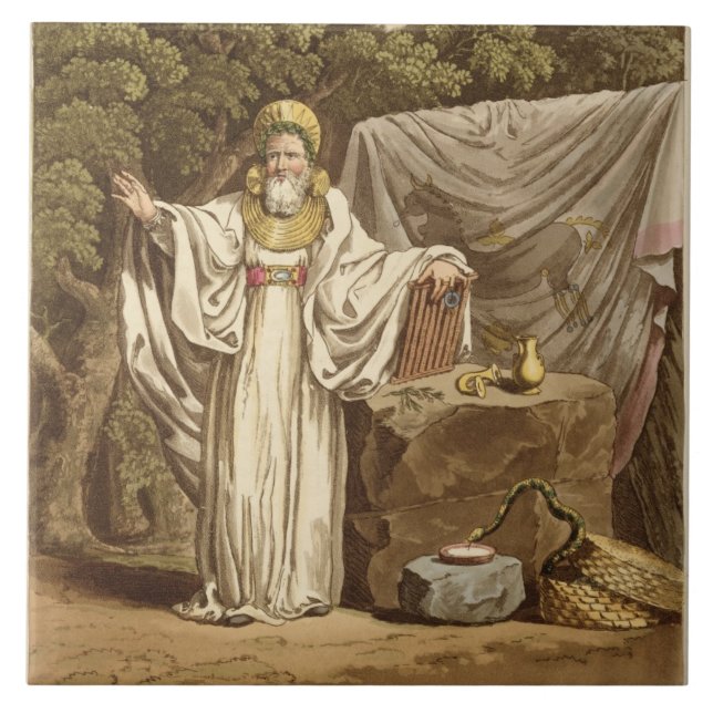 An Arch Druid in his Judicial Habit, engraved by R Tile (Front)
