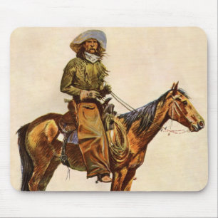 An Arizona Cowboy by Remington, Vintage Western Mouse Pad