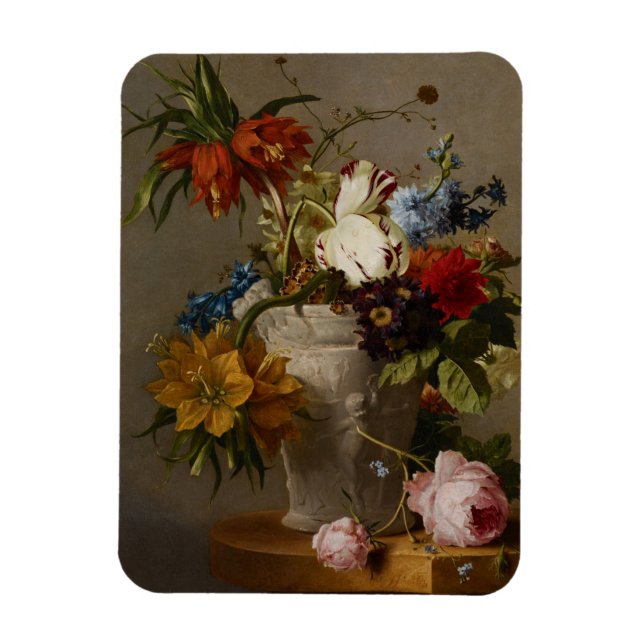 An Arrangement with Flowers, 19th century Magnet (Vertical)
