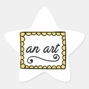 An Art Star Sticker