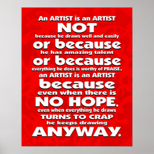 An Artist is... Poster