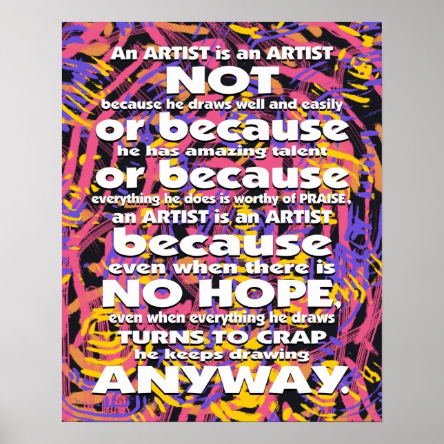 An Artist is... Poster (Front)