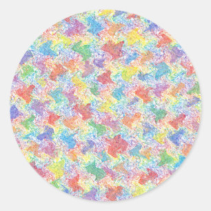 An Artist’s Palette Classic Round Sticker