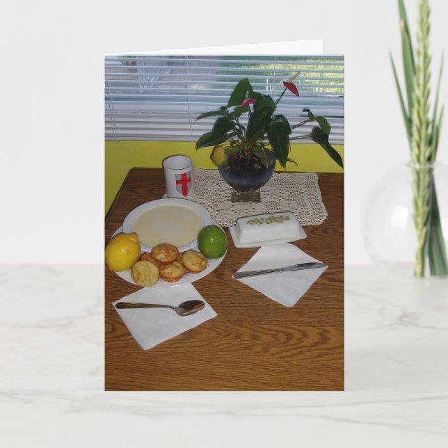 "An Artist's Breakfast" Get Well Card (Front)