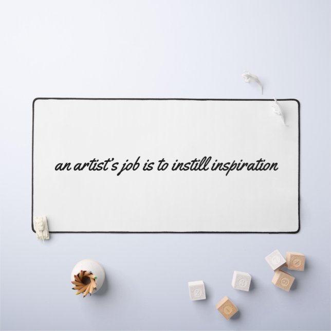 An Artist's Job Desk Mat (Kids Table)